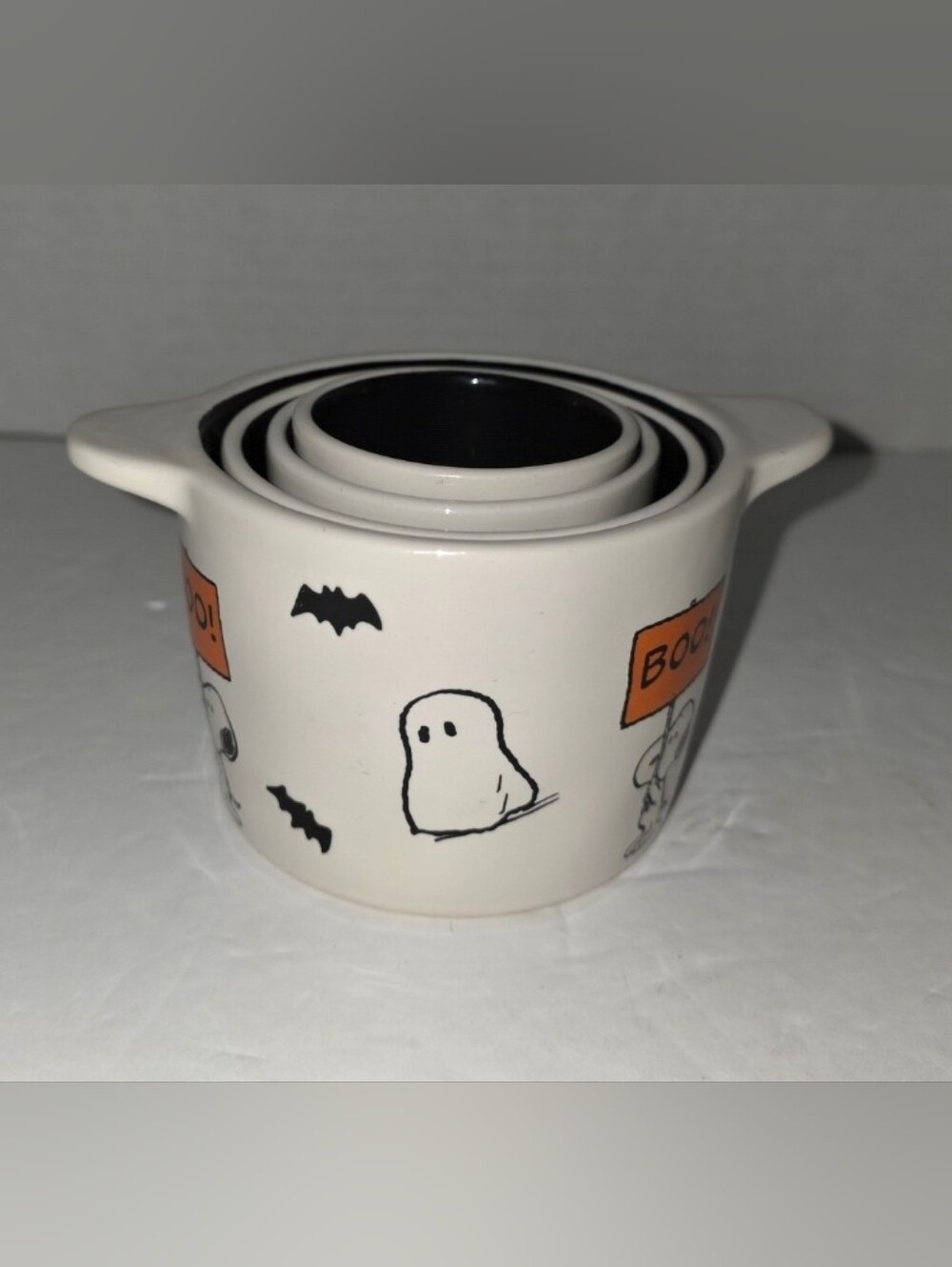 Rae Dunn X Peanuts Snoopy Halloween 4pc Measuring Cups New Without Tags